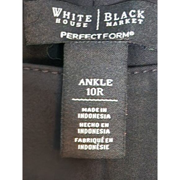 White House Black Market Perfect Form Slim Ankle 10R Black - Picture 4 of 8